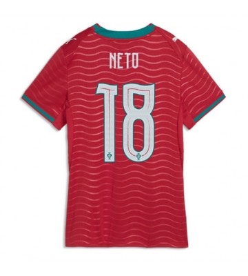 Portugal Pedro Neto #18 Hjemmebanetrøje Dame VM 2026 Kortærmet